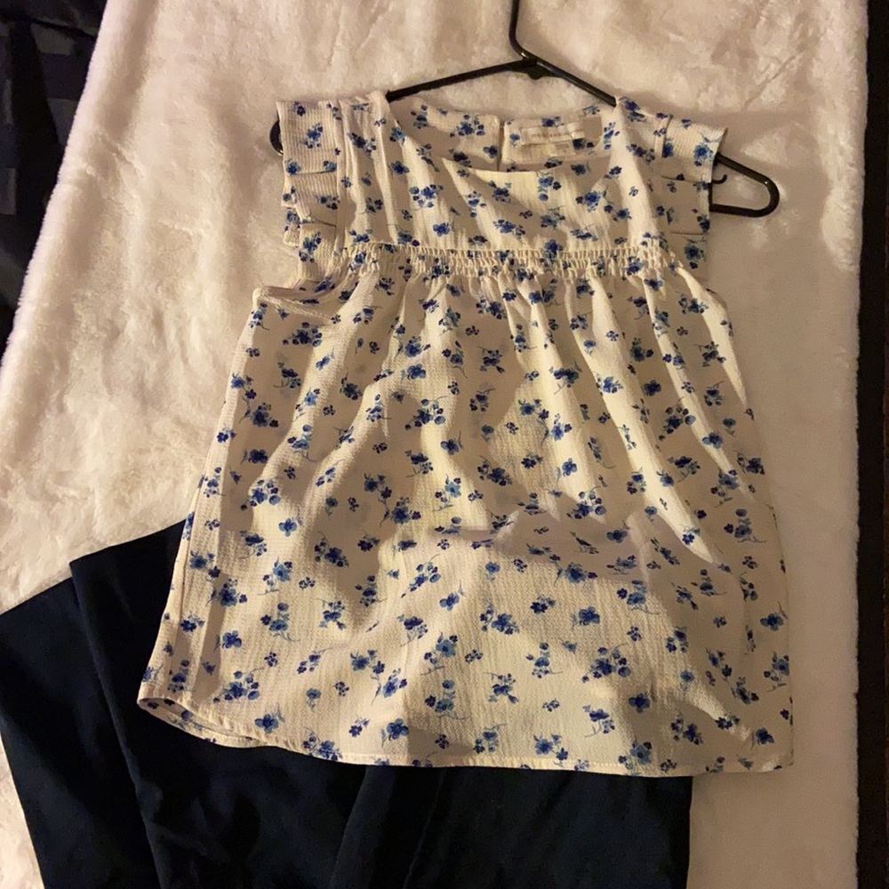 White floral shirt
